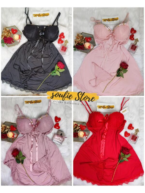 Nuisette Très Sexy avec String – Colors